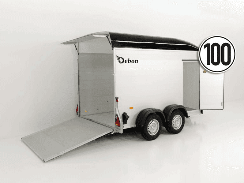 Debon Cargo Bagageaanhanger 163x300cm H:200cm 2.6t|Alu|Polybug|Deur|zwart