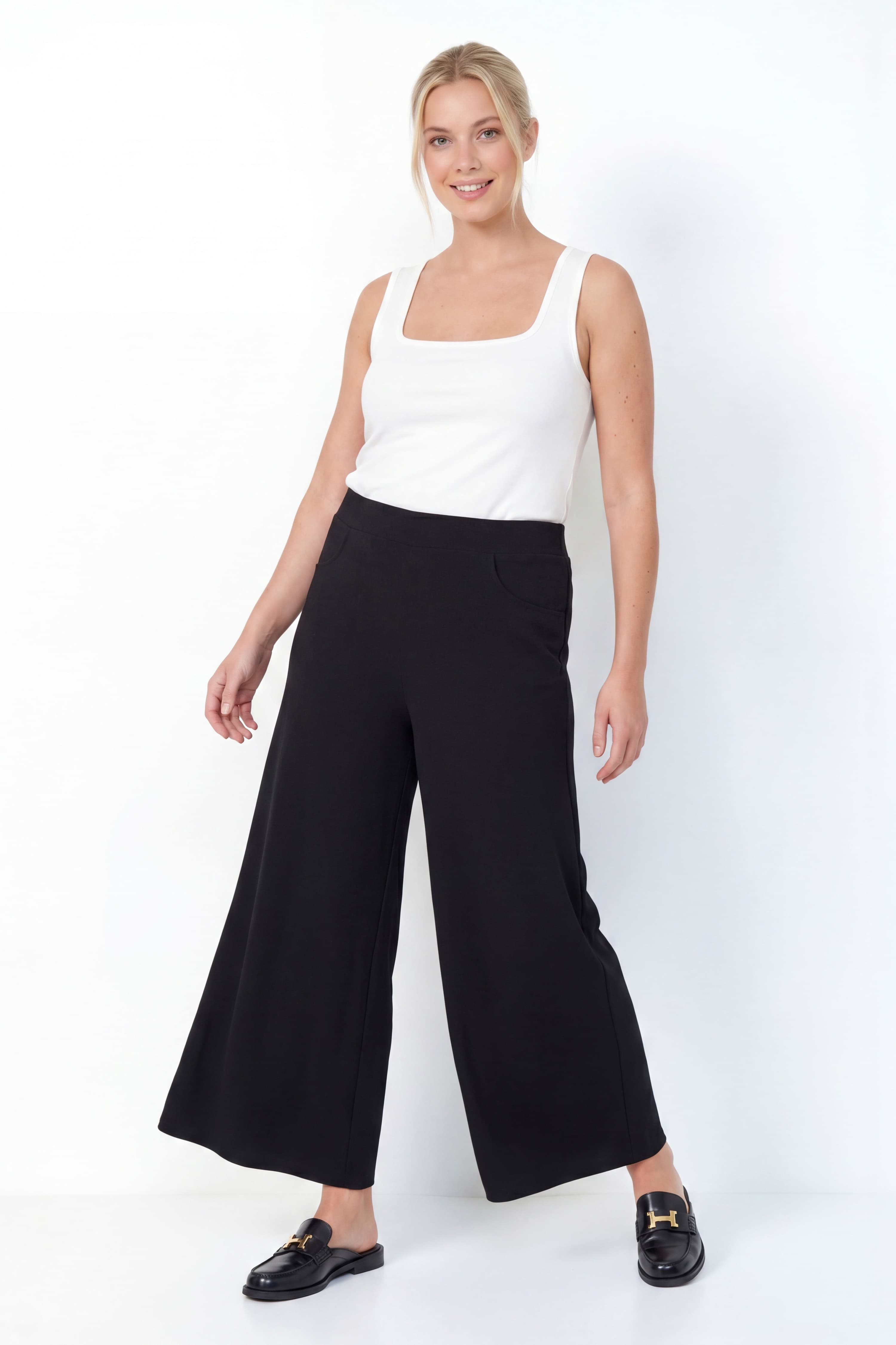 Jupe -culotte en cotes viscose Elasthanne -Elegance et fluide et confort absolu