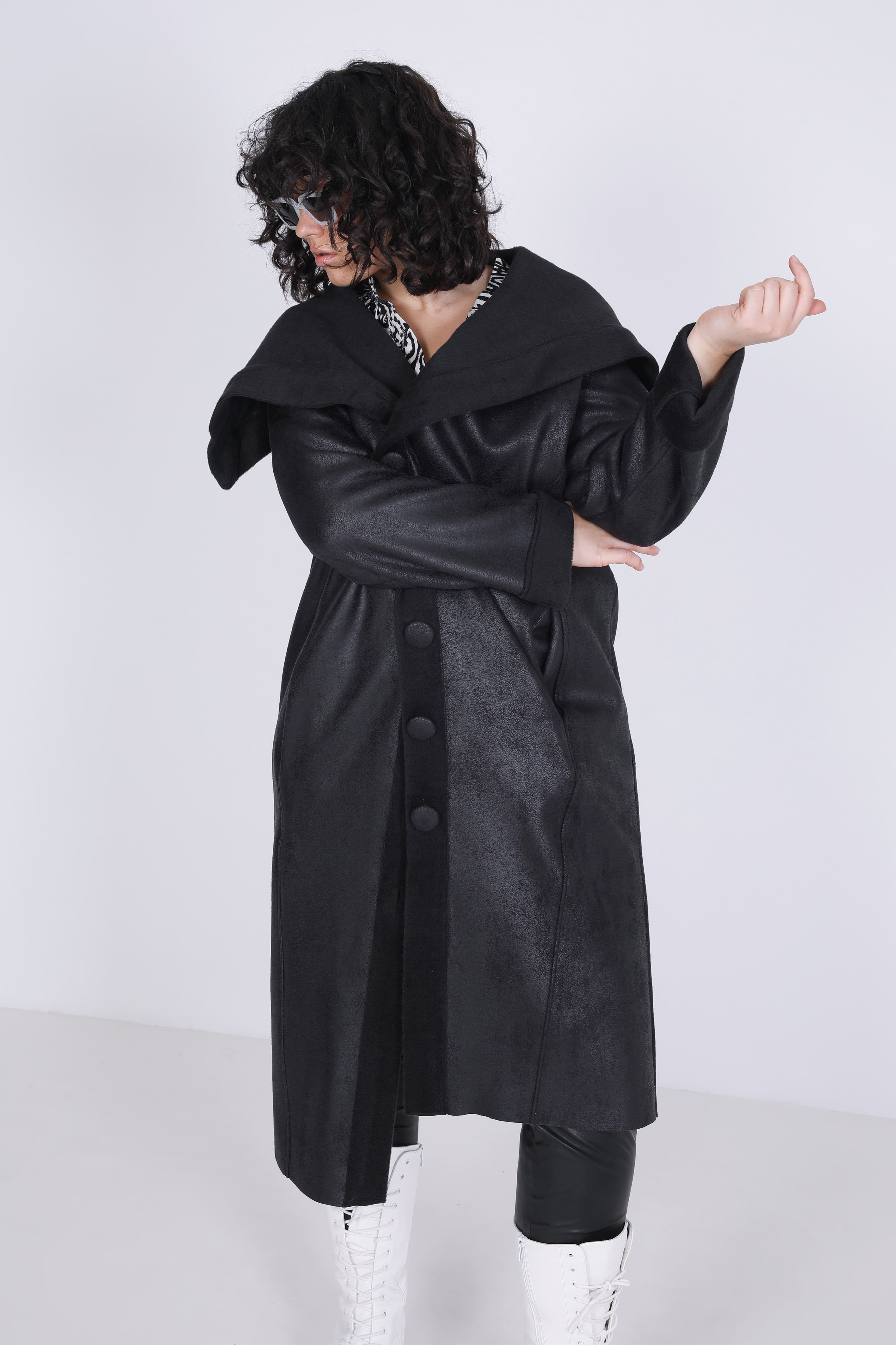 Manteau long doublé