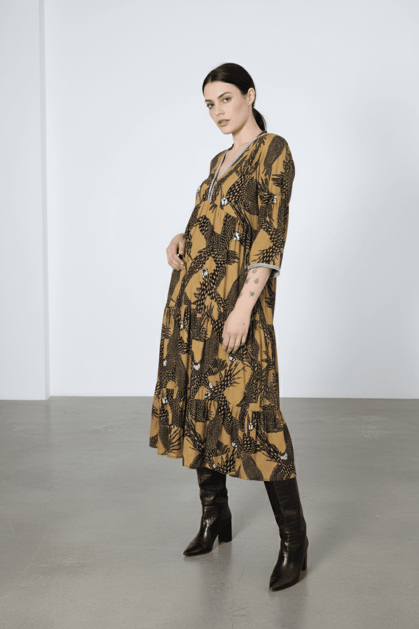 Robe imprimee de style boheme