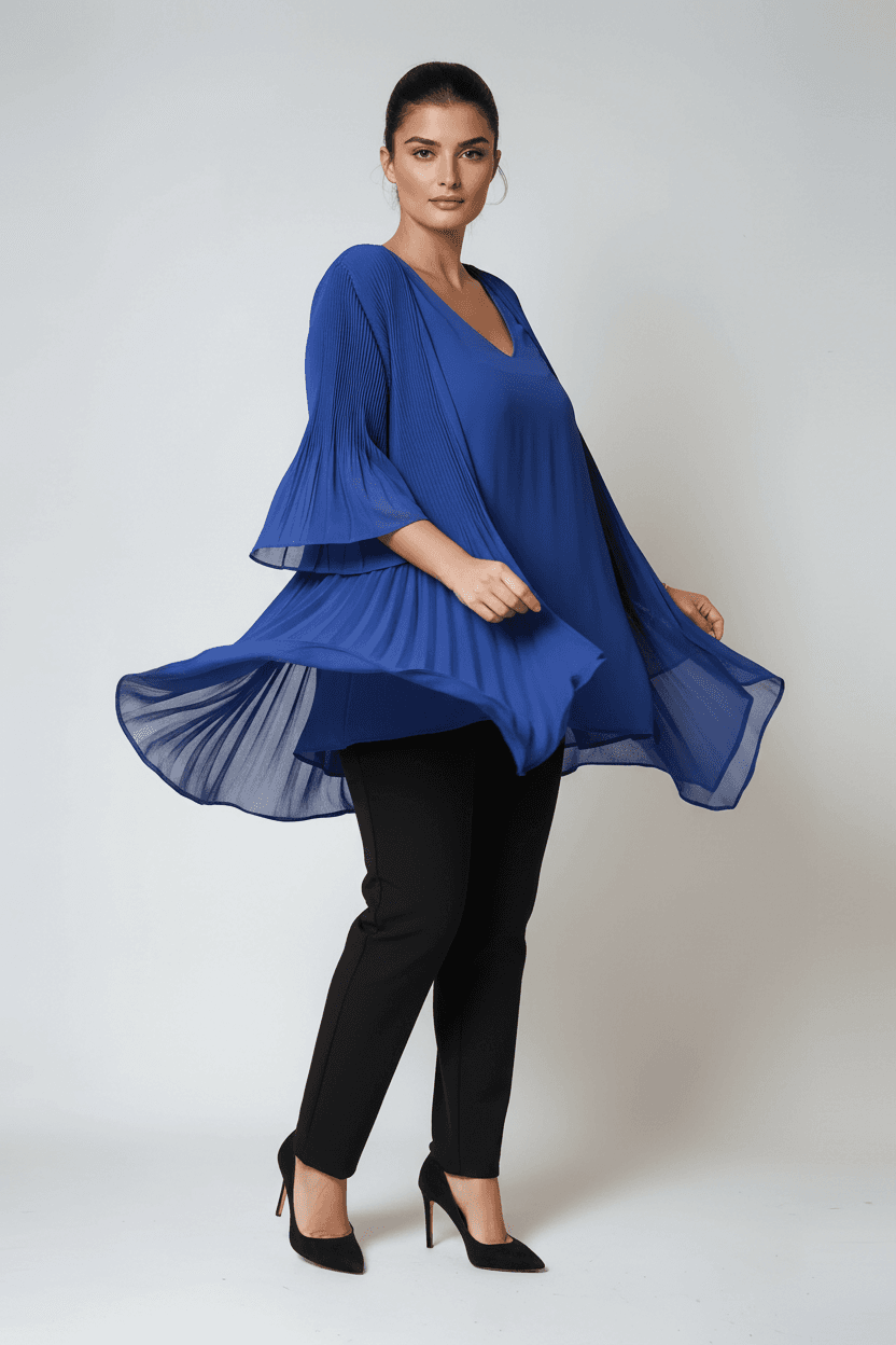 Veste fluide plissee