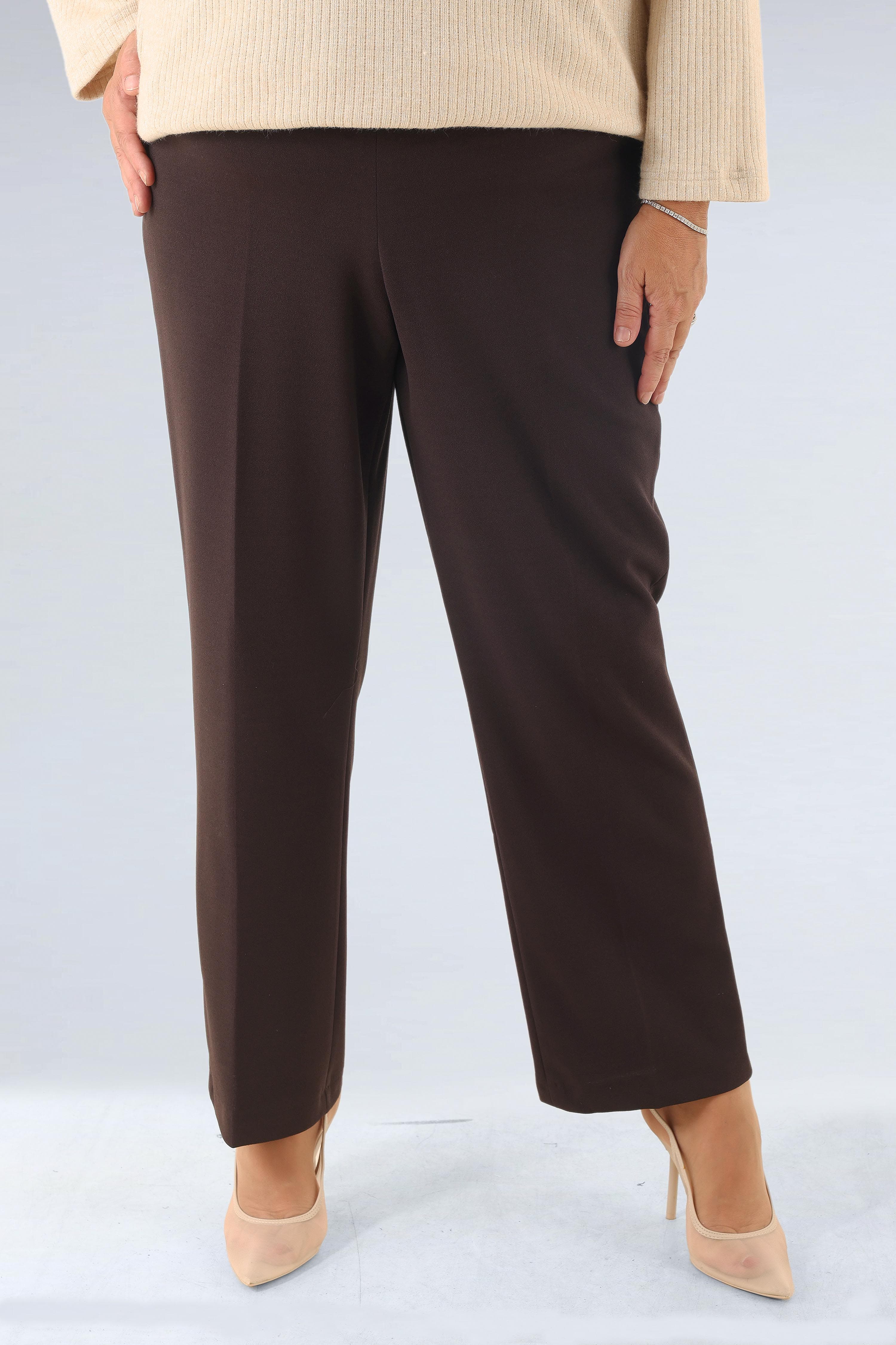 Pantalon tailleur droit uni