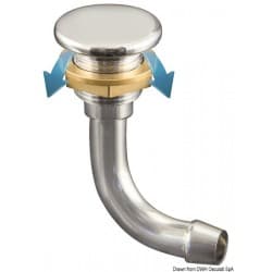 Event carburant en laiton chromé Full Flush