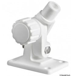 Swivelling base for VHF antenna and GPS