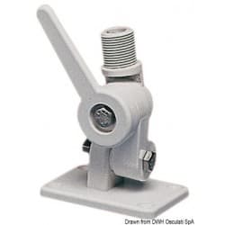 Knuckle base for VHD antenna: Loran and GPS
