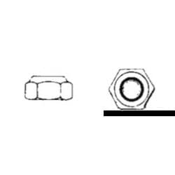 Ecrous hexagonaux indésserables type haut DIN 982