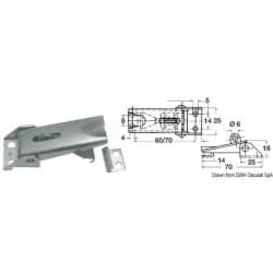 Fermeture à levier en inox réglable