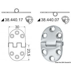 Charnières 2 mm