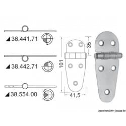 Charnières 2 mm