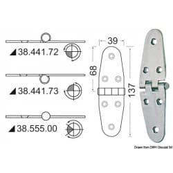 Charnières 2 mm