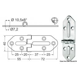 Charnières 2,5 mm
