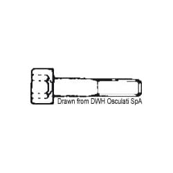 Vis tête cylindrique six pans, UNI 5931 DIN 912
