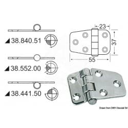 Charnières 2 mm