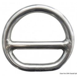 Anneau demi-rond à barrette