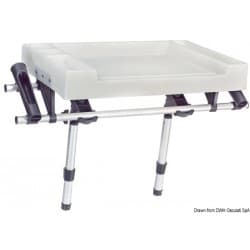 Plateau porte-appâts et nettoyage du poisson