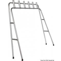 Tour porte-cannes à pêche rabattable