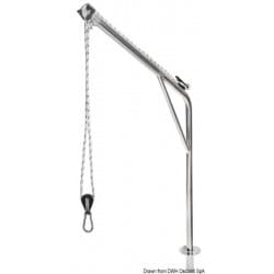 Paire de bossoir pivotant en inox