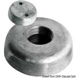 Anode avec fixation escamotable
