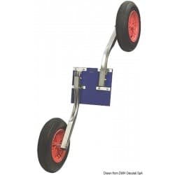 Roues de halage pour annexes - RABATTABLE