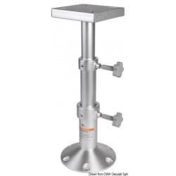 Pied de table tri-télescopique en aluminium