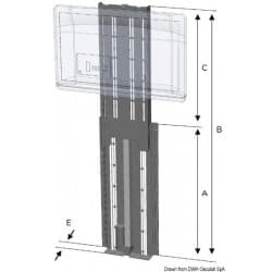 Système de levage électrique vertical pour TV