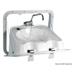 Évier en ABS pliable mural