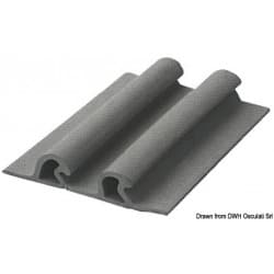 Profil anti-embruns double en EPDM