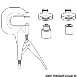 Presse industrielle pour montage boutons pression Q-SNAP