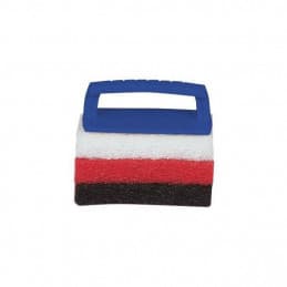 KIT TAMPON ABRASIF + POIGNEE