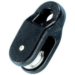 Poulie sans billes simple - Réa inox 12 - Anneau