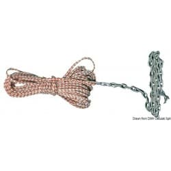 Glène de bout de mouillage avec chaîne