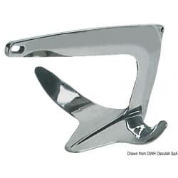 Ancres Trefoil® en inox AISI 316 poli miroir