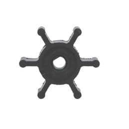 Turbine nitrile ø8mm axe méplat 6 pales ø51mm