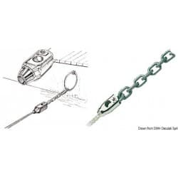 Jonction inox chaîne/cordage