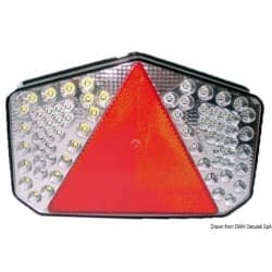 Feu arrière à LED avec catadioptre triangulaire