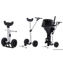 Chariot avec roues pliables pour moteur - OSCULATI