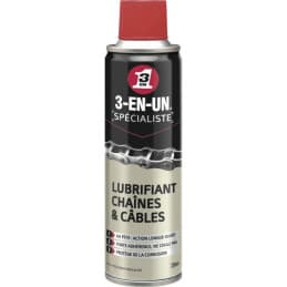 3-EN-1 lubrifiant PTFE pour chaîne et câble