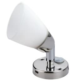 Spot LED inox ou laiton avec USB C et interrupteur