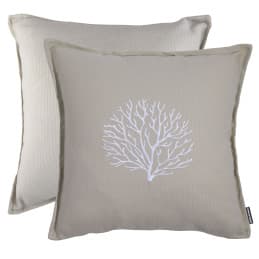 Coussin Brodé Aruba Sable - Marine Business (Set de 2)