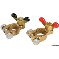 Paire de cosses en bronze pour batteries
