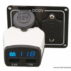 Moniteur batterie + prise USB
