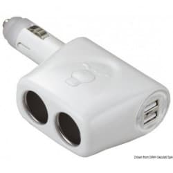 Double prise d'alimentation + double USB