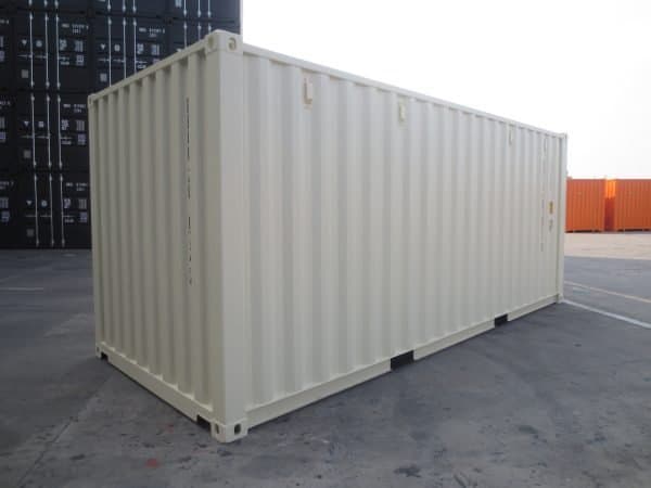 Container 20 Pieds Blanc crème 1er voyage (Neuf)