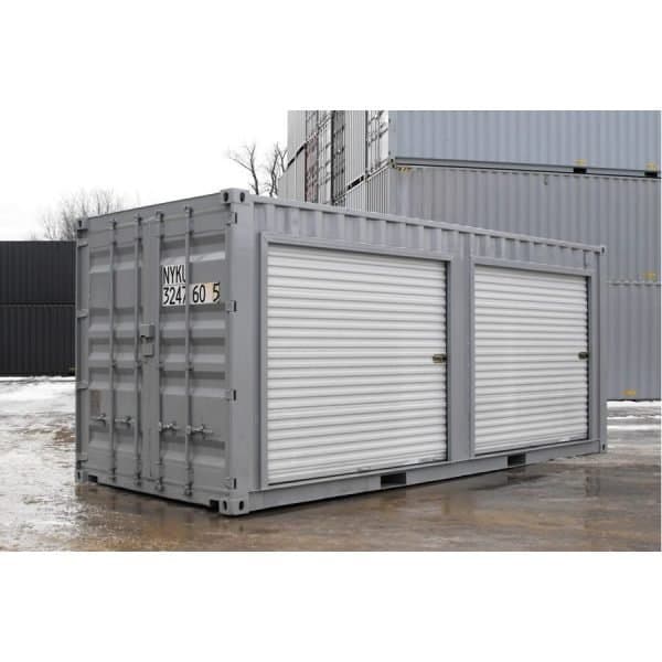 Conteneur de stockage 20 pieds avec portes roulantes