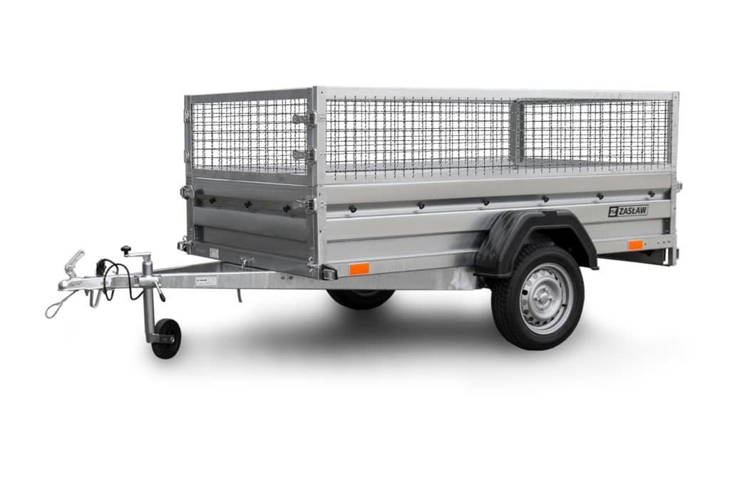 Remorque bagagère pas cher​ ZASLAW 235SU – 2,35 X 1,32 M GRILLAGÉE