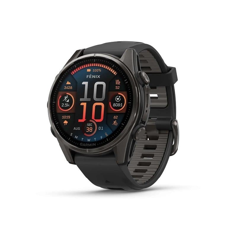 Montre Garmin Fenix 8 AMOLED Sapphire Titane 47mm - 43 mm , Noir