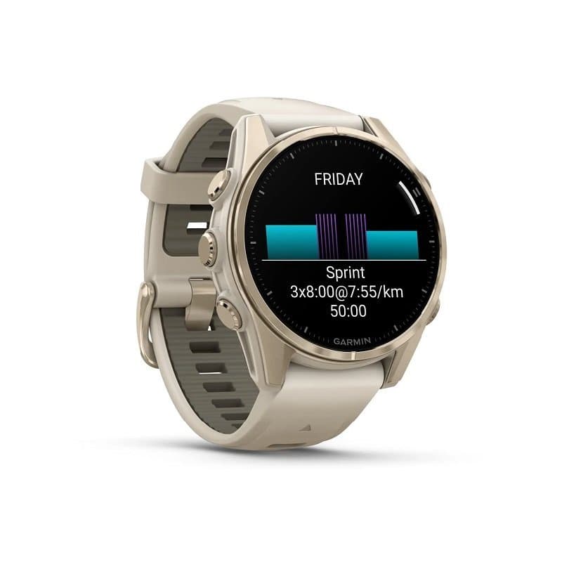 Garmin Fenix 8 AMOLED Sapphire Titane 51mm - 43 mm , Beige