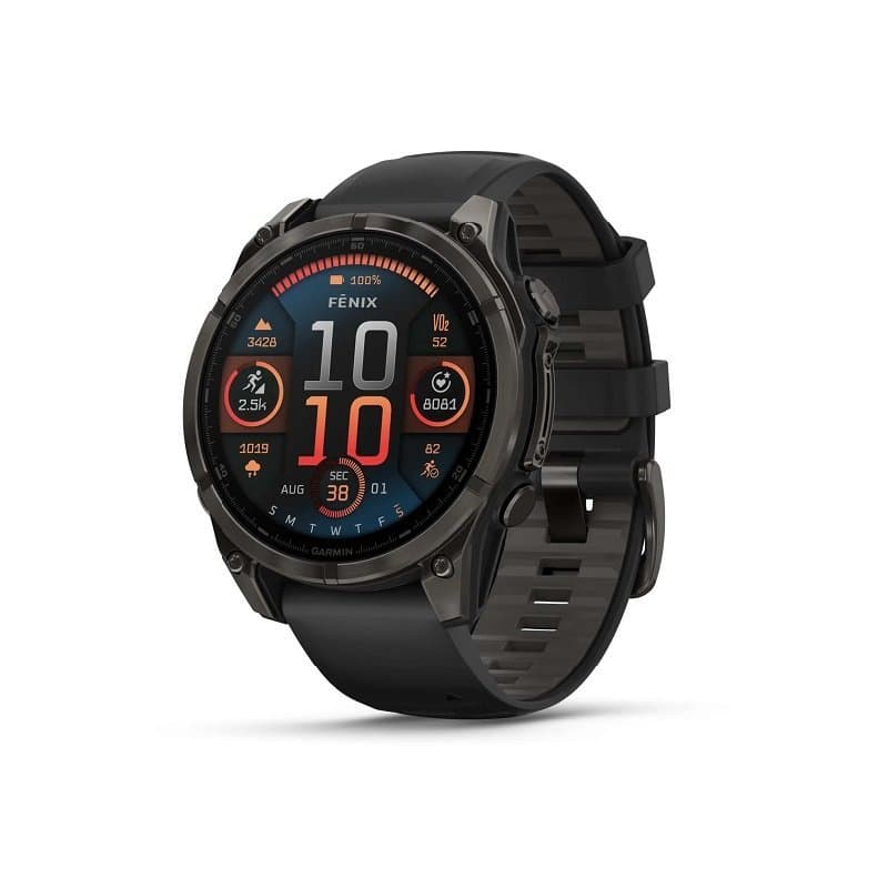 Montre Garmin Fenix 8 AMOLED Sapphire Titane 47mm - 47 mm , Noir