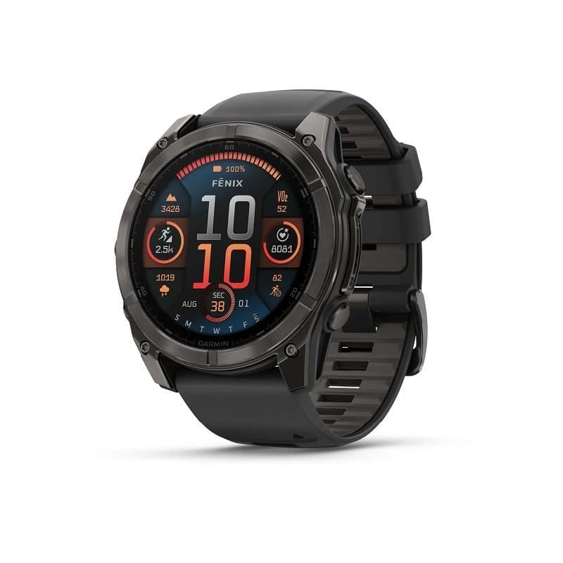 Garmin Fenix 8 AMOLED Sapphire Titane 51mm - 51 mm , Noir