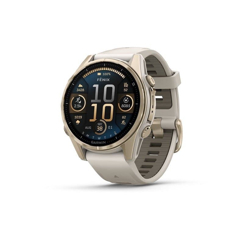 Montre Garmin Fenix 8 AMOLED Sapphire Titane 47mm - 51 mm , Beige